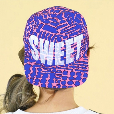 Aimee Toff 都市流行時代搶眼棒球帽(桃底藍斑)