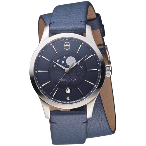 維氏 VICTORINOX ALLIANCE 腕錶系列 -藍/皮帶/35mm