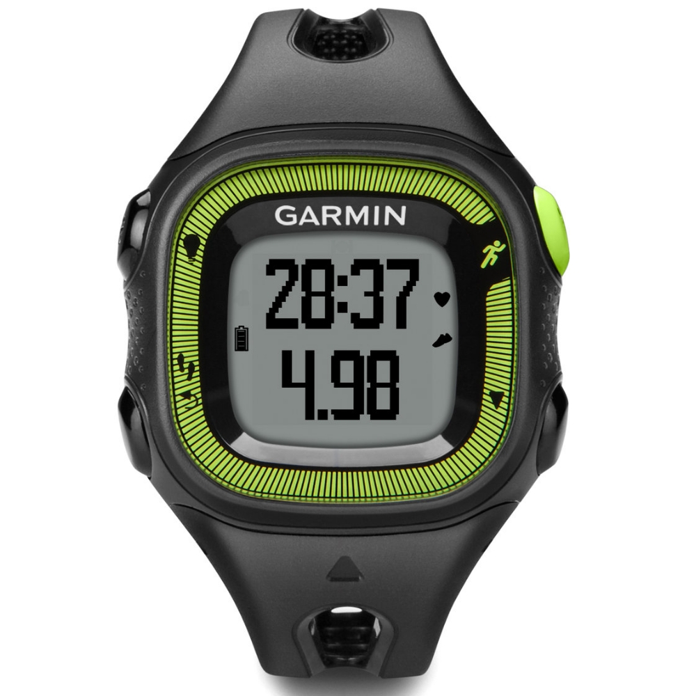 GARMIN Forerunner 15 GPS馬拉松錶 慢跑錶-黑綠/45X57mm