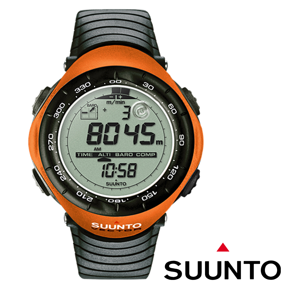 【芬蘭 SUUNTO】VECTOR Orange 天行者極限運動登山錶/橘