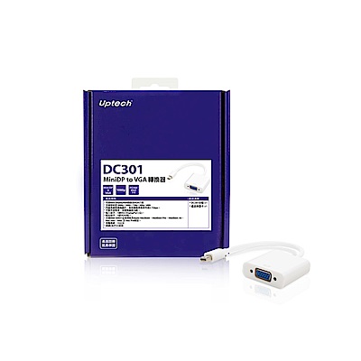 Uptech DC301 MiniDP to VGA轉換器