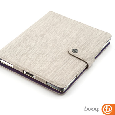 Booq Booqpad iPad 2 專用記事本型保護套(沙-葡萄紫)