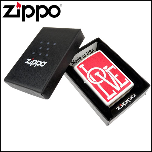 【ZIPPO】美系~LOVE-白色烤漆打火機