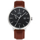 OBAKU 單眼羅伯機械皮帶腕錶(V210GTCBRN)-黑x咖啡色錶帶/45mm product thumbnail 1