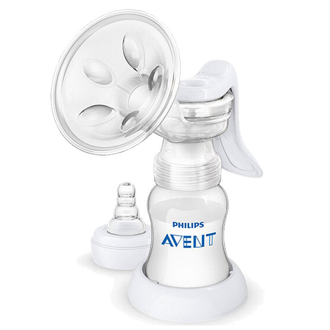 PHILIPS AVENT 標準口徑手動吸乳器+親乳感PP防脹氣奶瓶125ml(單入)