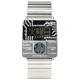 CLICK TURN 創意電路板個性電子腕錶-銀鋼灰 product thumbnail 1