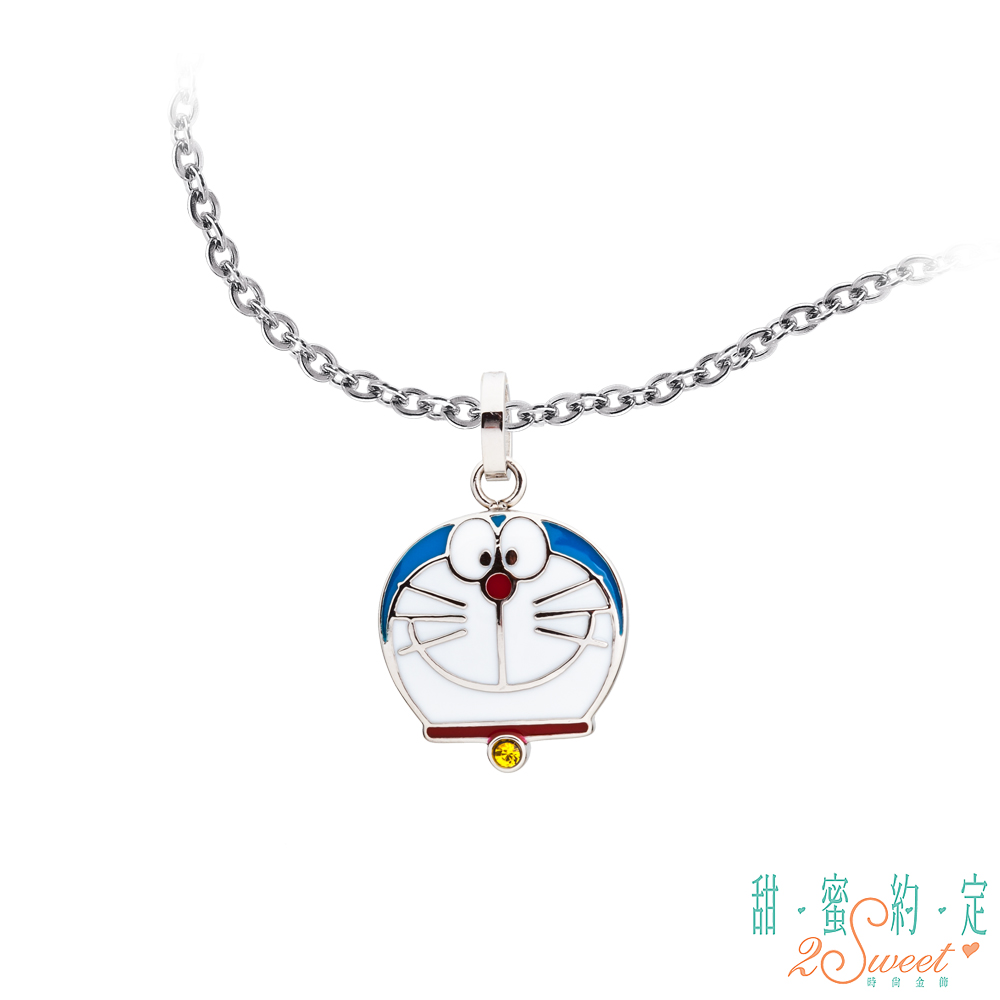 甜蜜約定 Doraemon 經典哆啦A夢白鋼項鍊