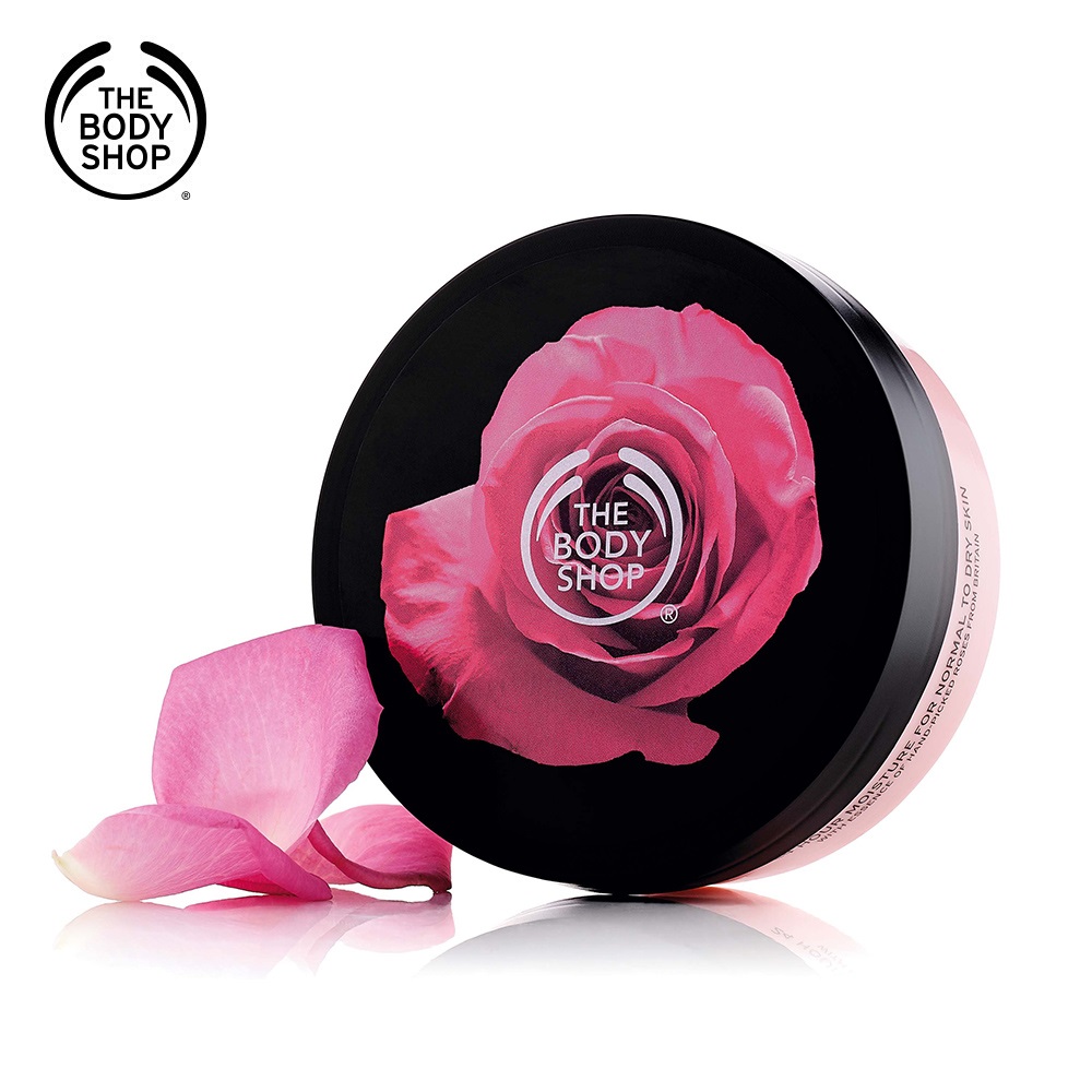 The Body Shop 玫瑰嫩膚身體滋養霜200ML(即期品商品效期：2022/5)