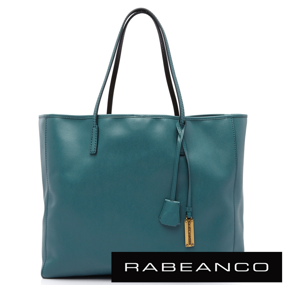 RABEANCO 歐系時尚粉領系列多功能托特包 - 湖水藍綠