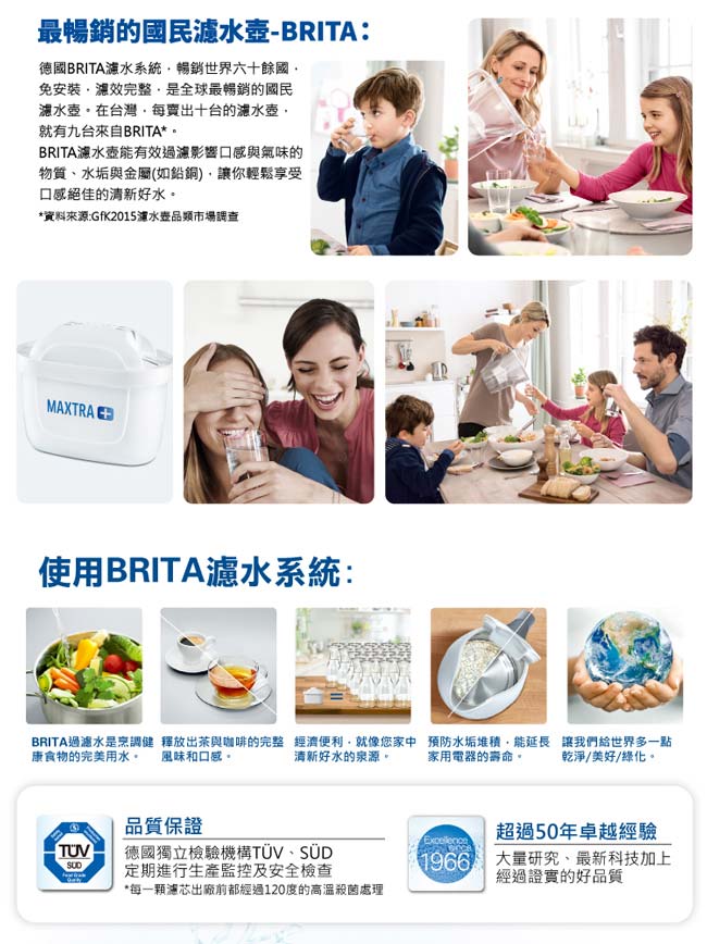 德國BRITA 3.5公升Aluna愛奴娜濾水壺(內含MAXTRA+全效濾芯1入)