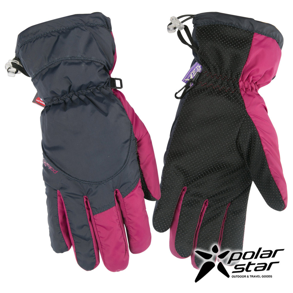 PolarStar 女 防水保暖透氣手套『紅紫』P16612