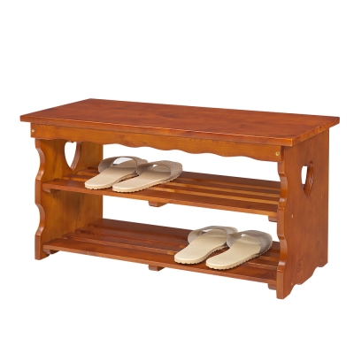 Bernice-松木心型鞋架/穿鞋椅-80x33x43cm