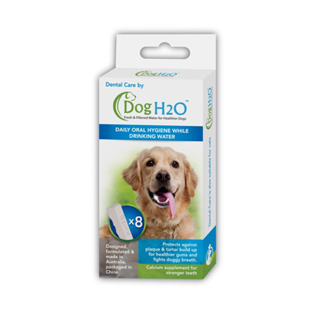 DOG&CAT H2O 有氧濾水機專用 潔牙錠 2L/6L 8入裝x4盒