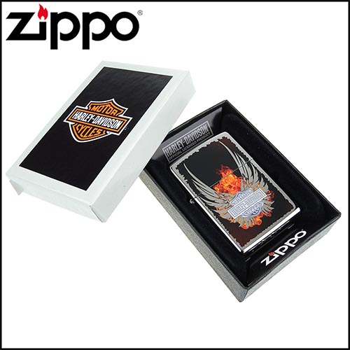 【ZIPPO】美系~哈雷~Harley-Davidson-翅膀圖案設計打火機