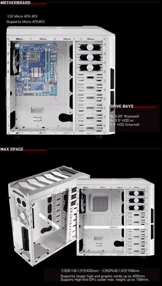 Aero cool XPredaror X1 雪白 電腦機殼