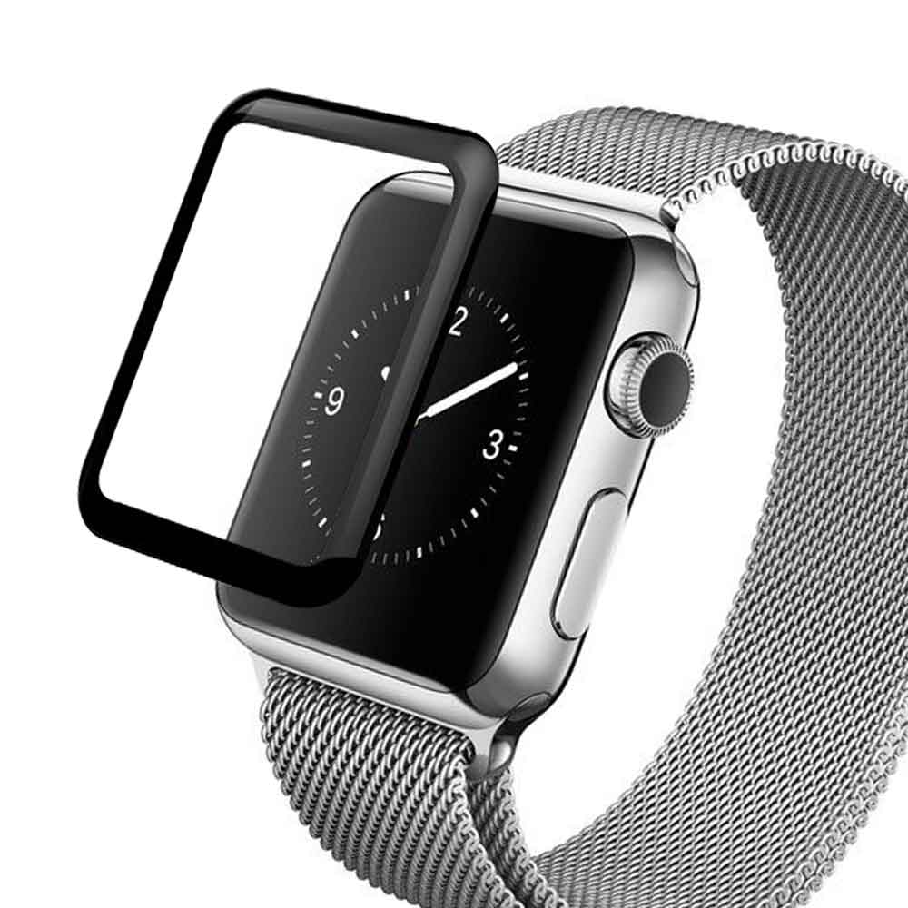 升級版 Apple Watch series 1,2,3 3D曲面滿版玻璃膜9H
