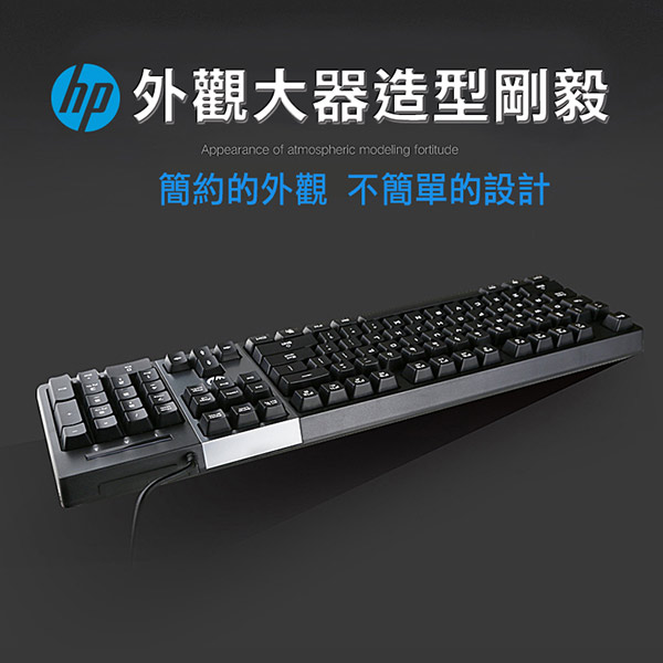 HP 有線鍵盤 K100