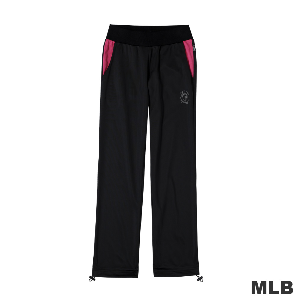 MLB-紐約洋基隊反光印花運動長褲-黑色(女)