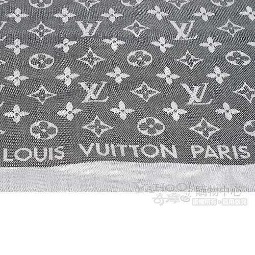 LV M71378 Monogram DENIM 披巾(鐵灰)