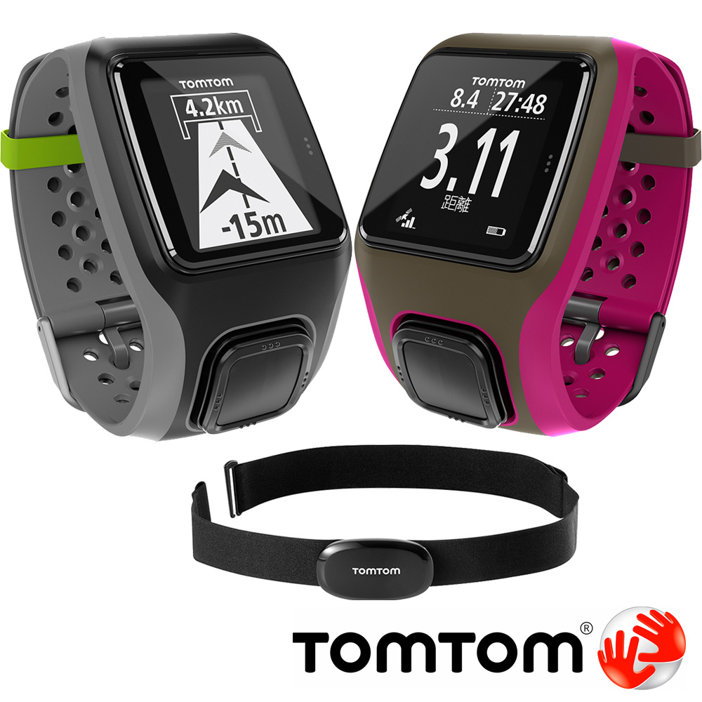 TomTom Multi-Sport GPS 鐵人三項運動錶+心率帶