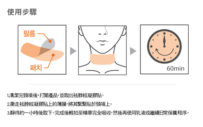 MEDIHEAL 保濕抗皺撫平頸部細紋凝膠貼膜 4片/盒