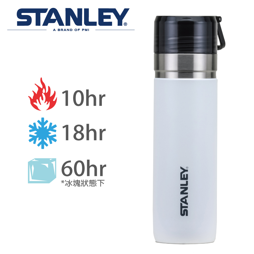 【Stanley】GO 系列提環隨行保溫瓶1L-雪花白