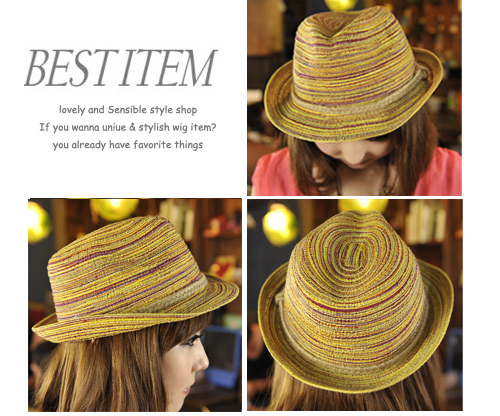【Aimee Toff】造型木質絲彩個性遮陽帽