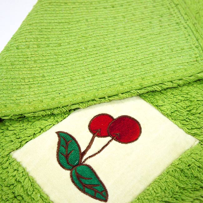 布安於室-刺繡純棉踏墊-綠色