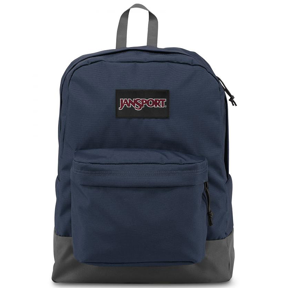 JANSPORT-BLACK SUPERBREAK系列校園後背包-經典藍