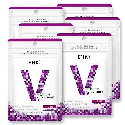 BHK’s—綜合維他命(30顆/包)6包組