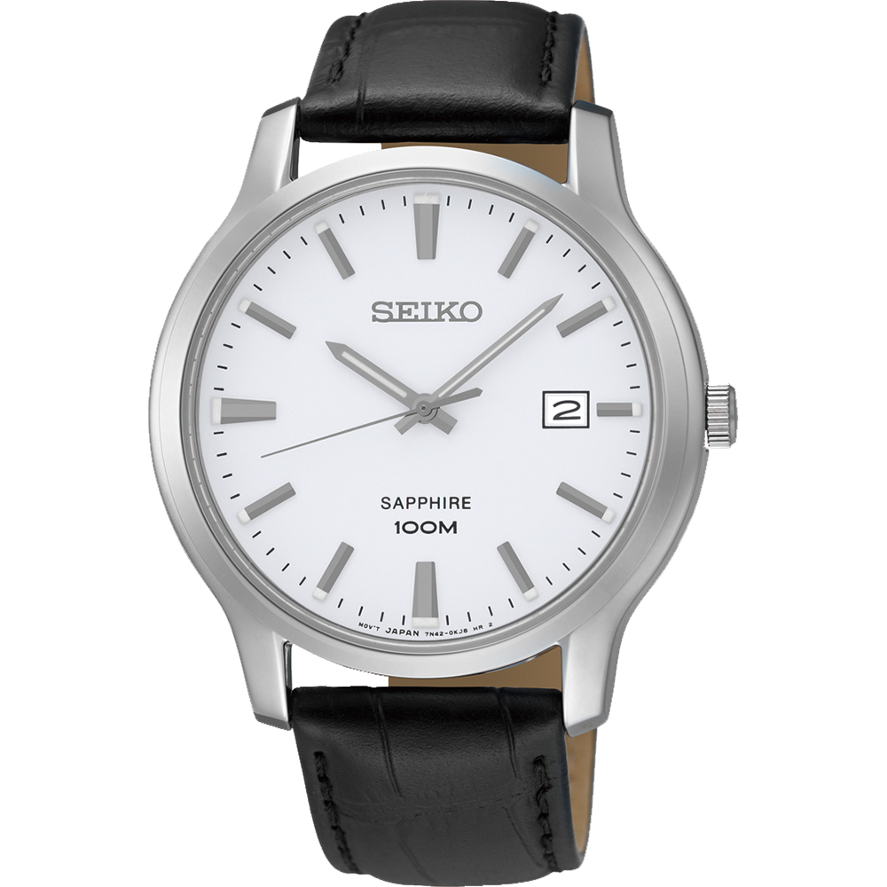 SEIKO CS系列簡約大三針石英錶(SGEH43P1)-白/40mm