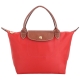 LONGCHAMP Le pliage 短提把MINI摺疊水餃包(橘紅色) product thumbnail 1