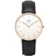 DW Daniel Wellington 黑色皮革錶-金框/36mm product thumbnail 1