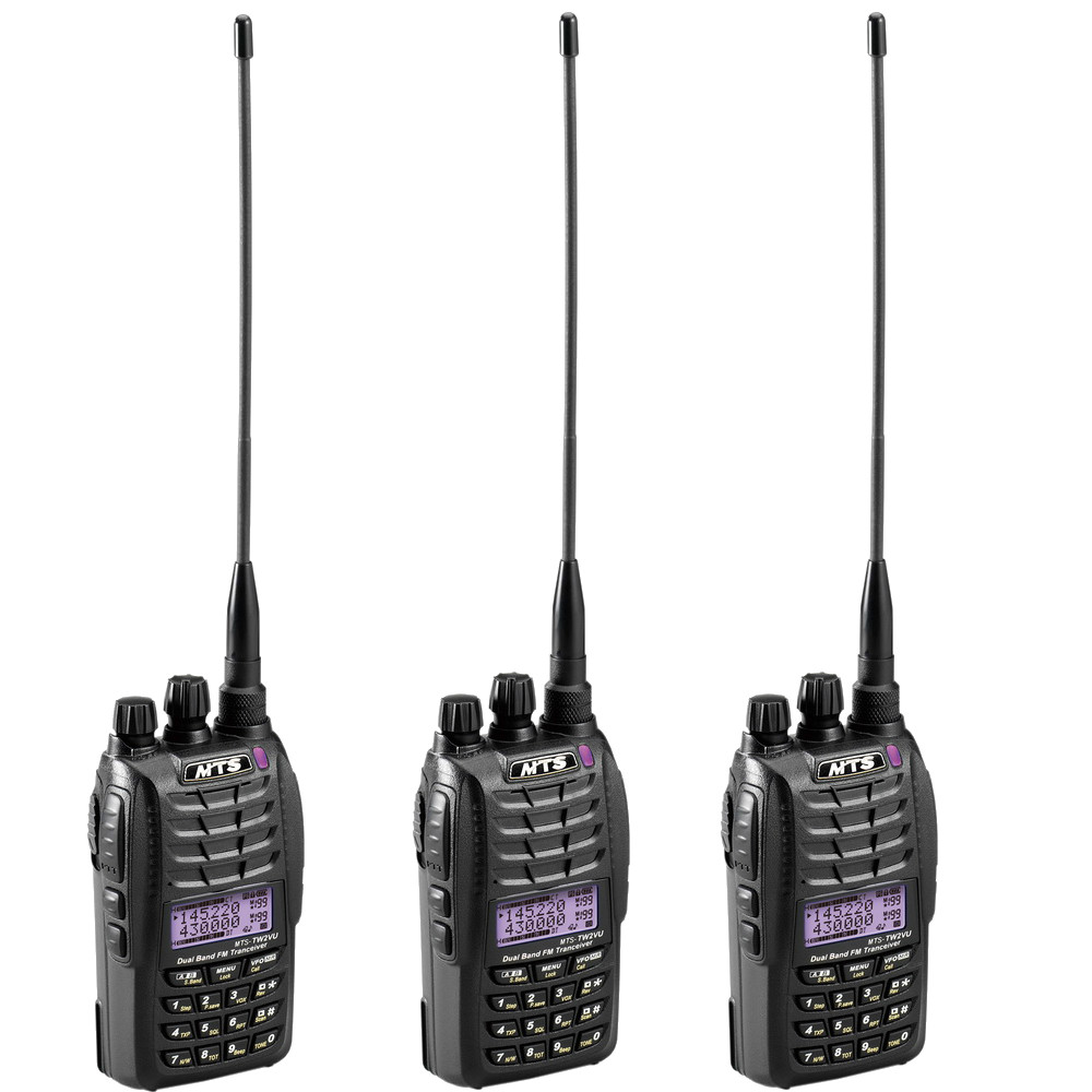 MTS TW2VU 專業無線電雙頻對講機 (豪華套餐 3入組)