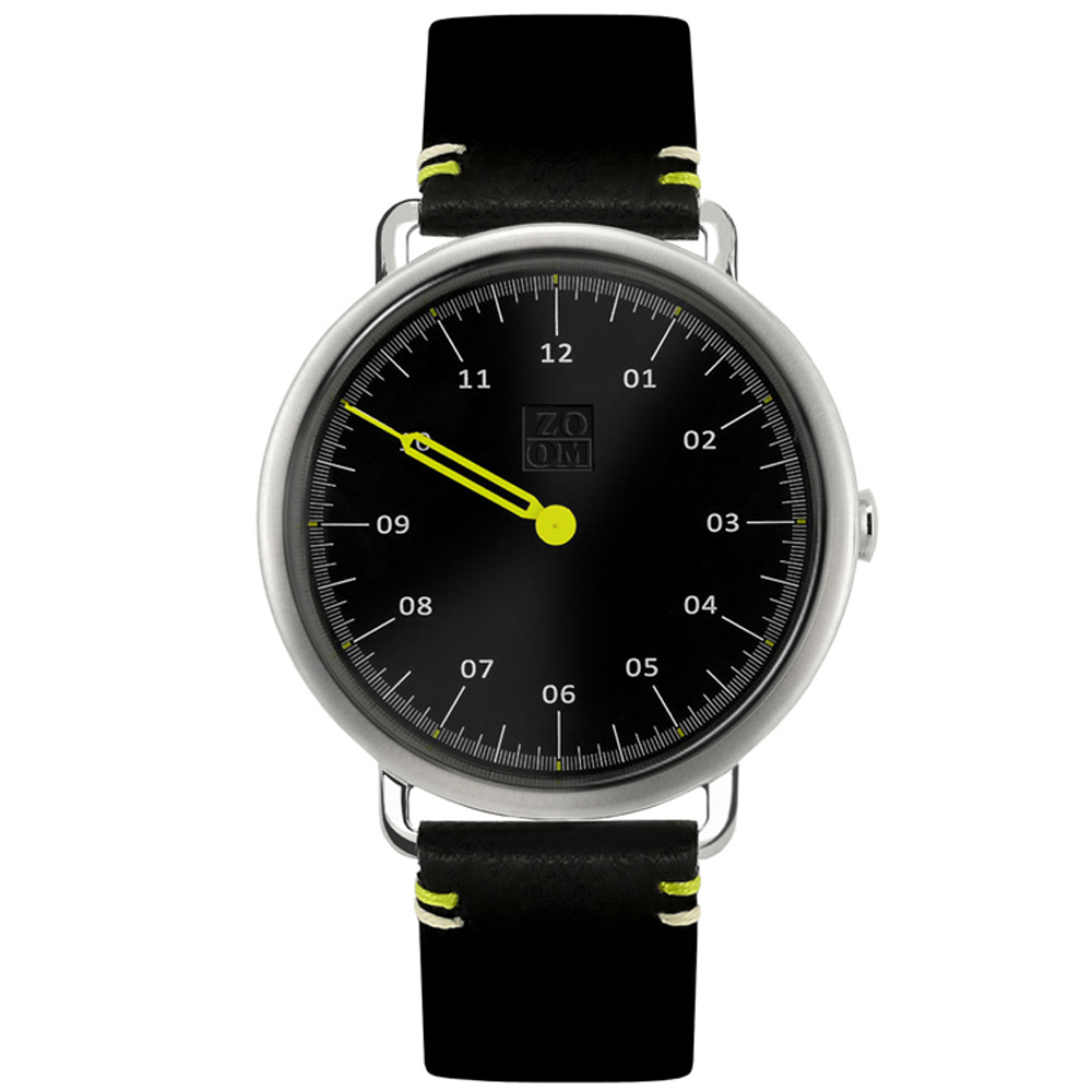ZOOM MUSE 3826 特殊讀時腕錶-黑色/43mm