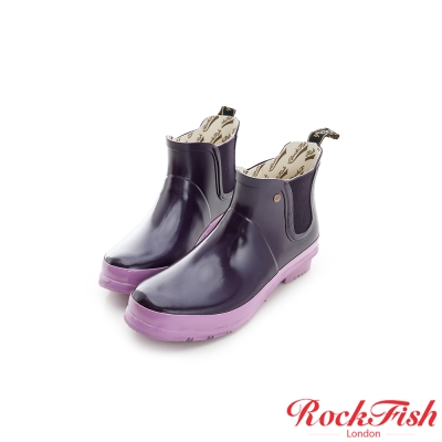 ROCKFISH 俏麗亮面裸靴 簡約系列 魅力紫