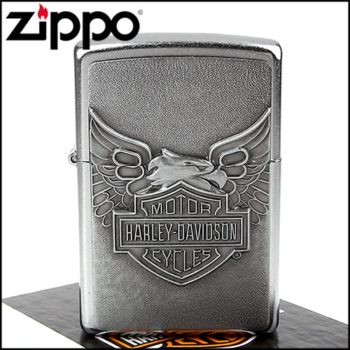 【ZIPPO】美系~哈雷~Harley-Davidson-Iron Eagle老鷹立體貼飾