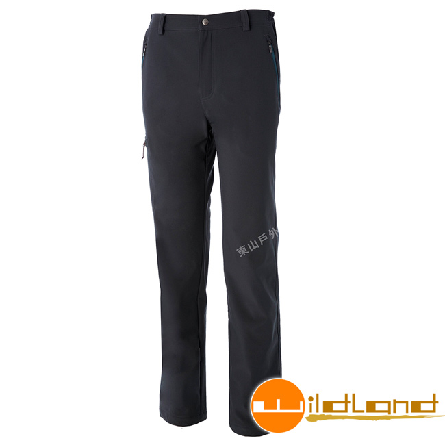 Wildland荒野 0A52306-93深灰色 男彈性輕三層防風保暖褲