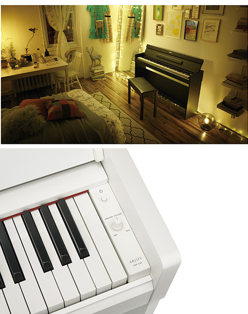 YAMAHA YDP-S34 88鍵掀蓋型 數位電鋼琴典雅白色款