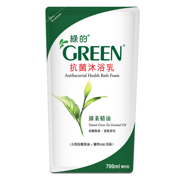 綠的GREEN 抗菌沐浴乳-綠茶精油700ml*1