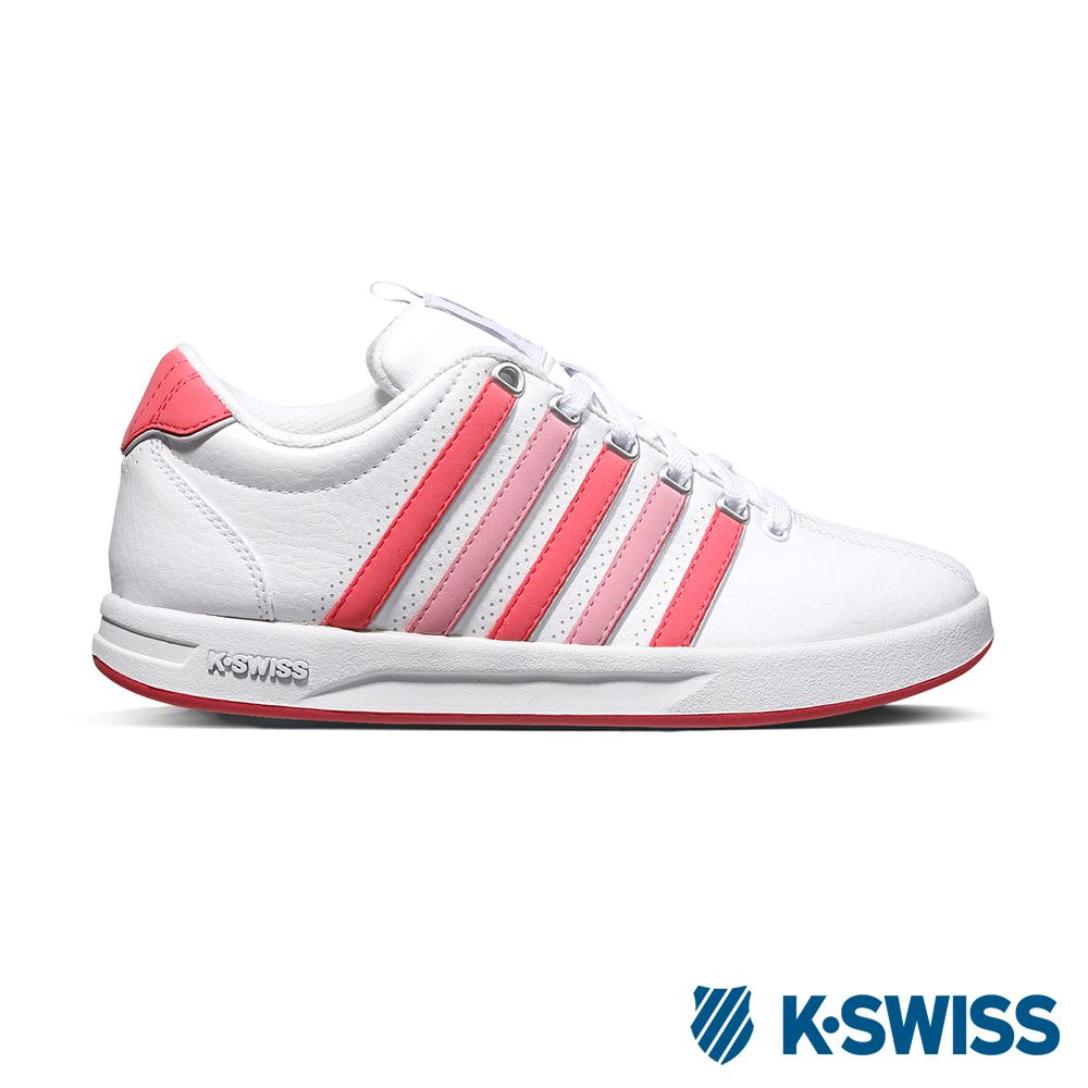 K-Swiss Court Pro S CMF休閒運動鞋-女-白/粉紅