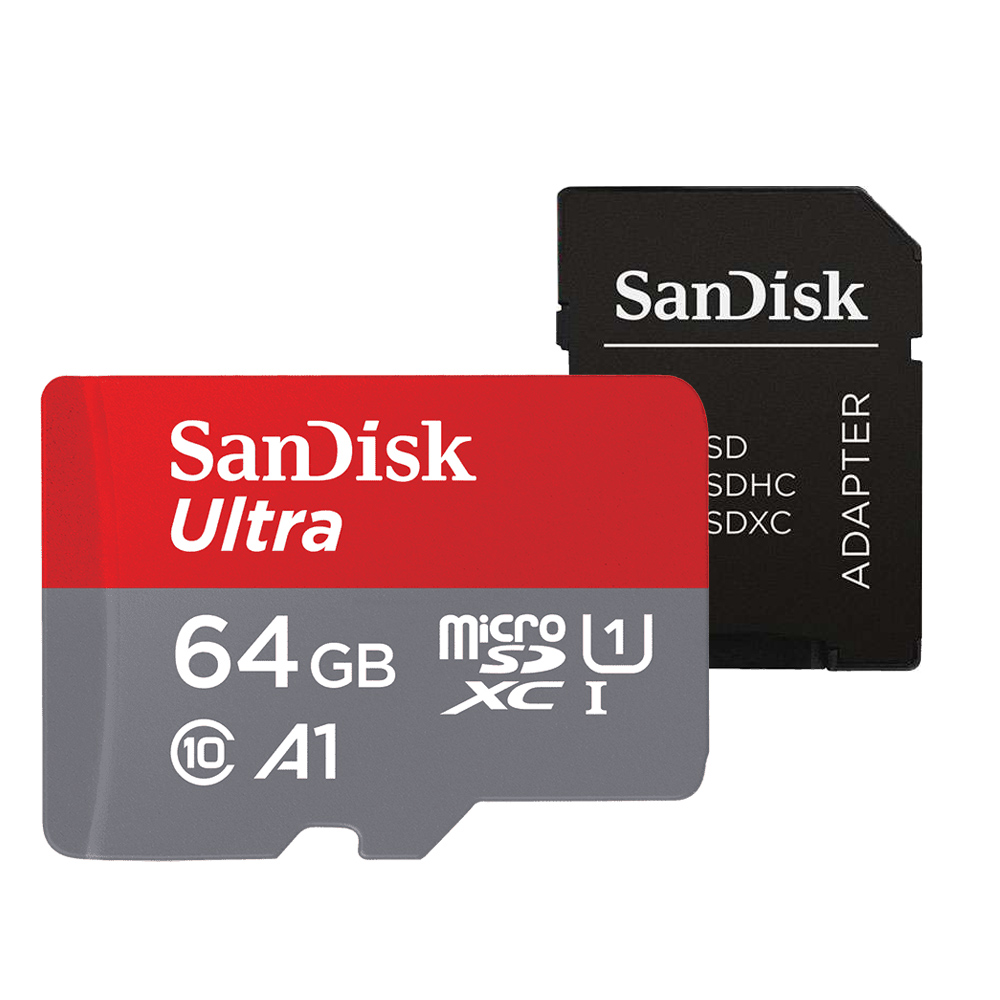 (五入組)SanDisk Ultra microSDXC UHS-I A1 64G 記憶卡