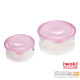 【iwaki】耐熱玻璃保鮮盒2入組 (粉色) product thumbnail 1