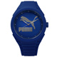 PUMA 簡約線條休閒運動矽膠手錶-藍色/45mm product thumbnail 1
