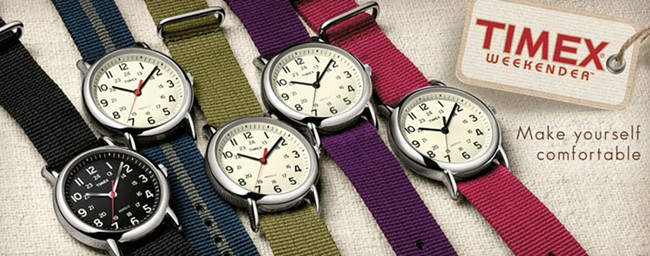 TIMEX-天美時Weekender週末系列手錶-米x綠/38mm