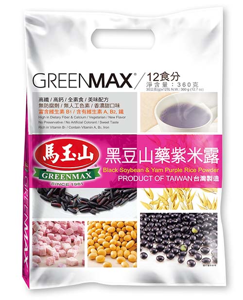馬玉山 黑豆山藥紫米露(30gx12入)