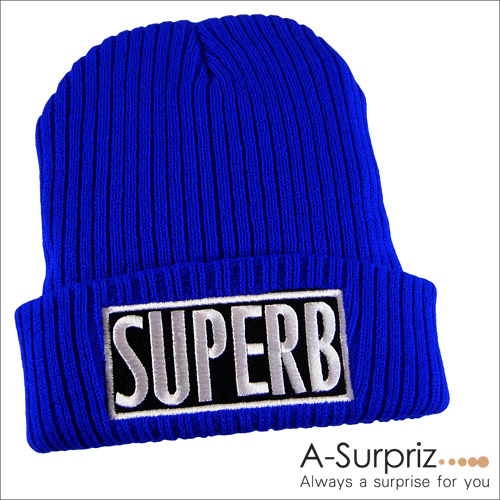 A-Surpriz SUPERB反摺針織帽(寶藍系)
