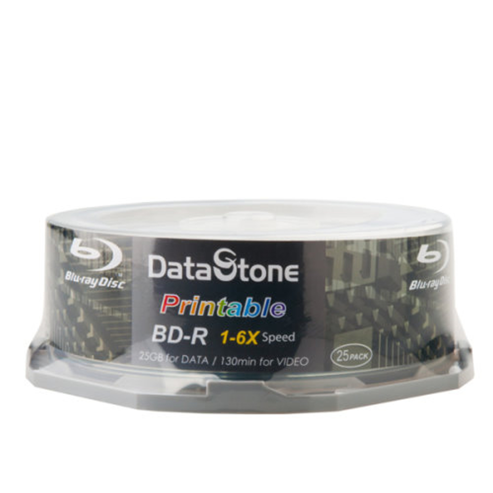 DataStone 超A級藍光 6X BD-R 25GB 滿版可印 桶裝 (50片)