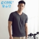 GIORDANO 男裝G-COOL涼感吸濕排汗V領TEE-08 標誌灰 product thumbnail 1