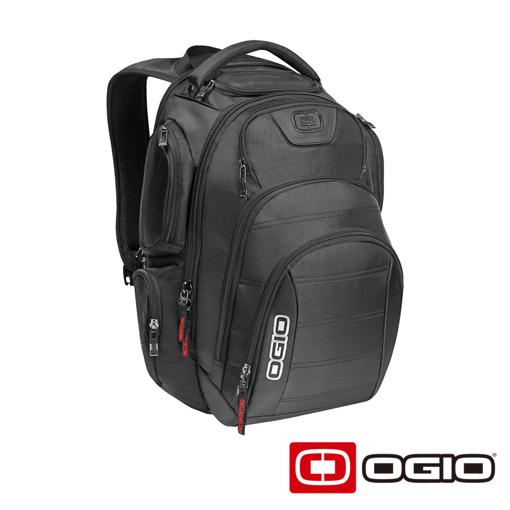 OGIO GAMBIT 15-17吋 背殼專業電腦後背包-黑色